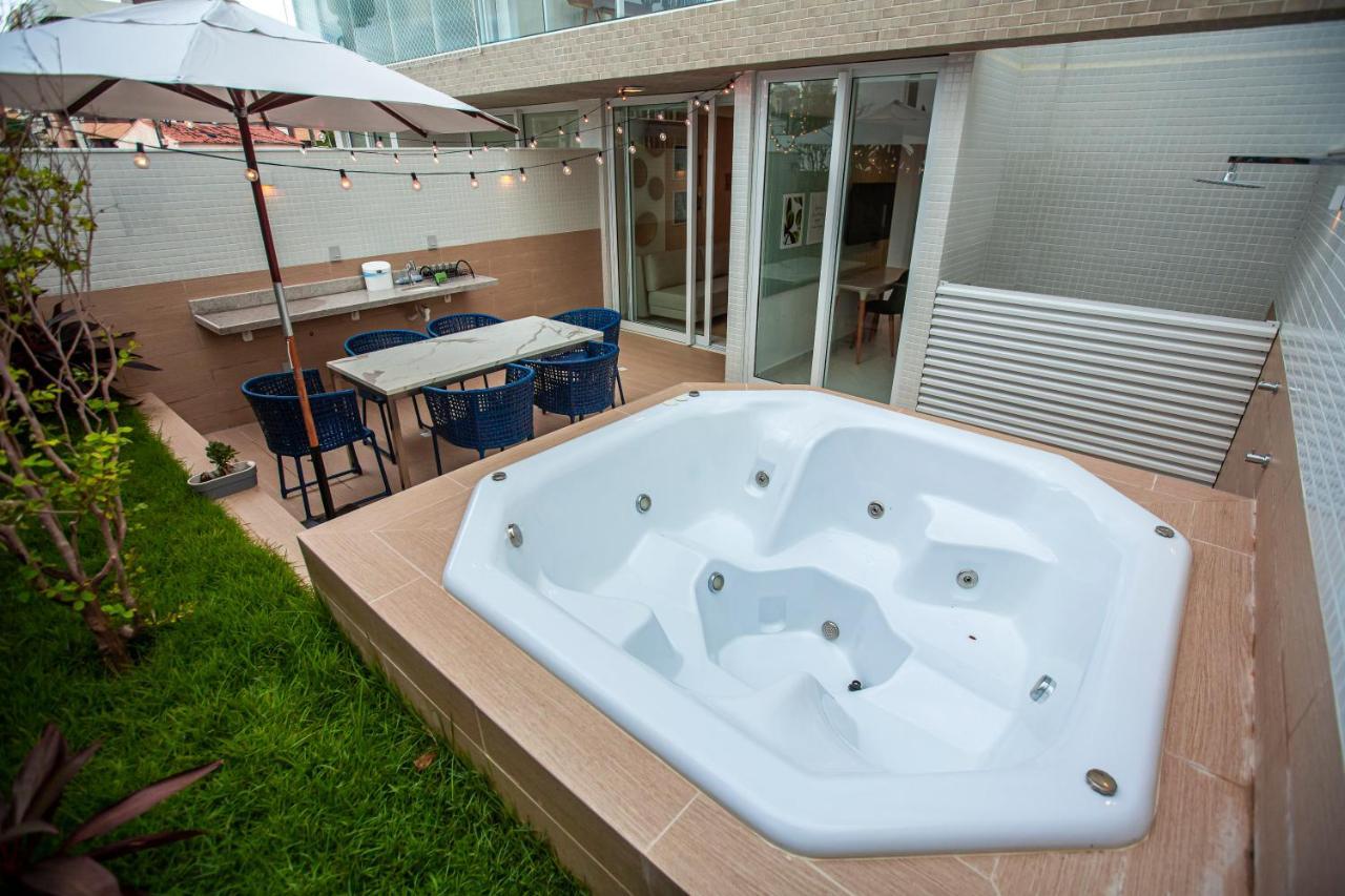 Apartamento Com Jacuzzi Na Beira Mar De Joao Pessoa No Branco Haus Lägenhet Exteriör bild