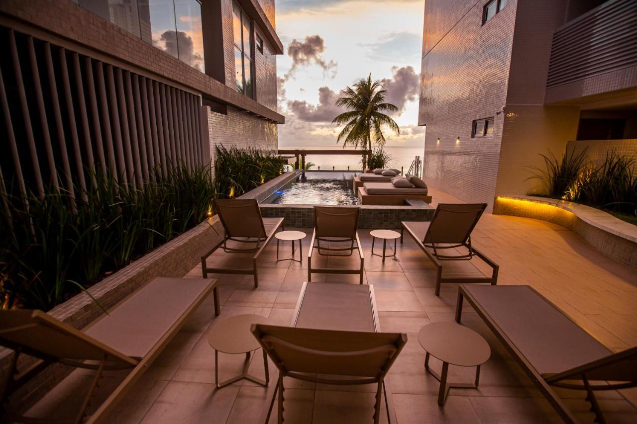 Apartamento Com Jacuzzi Na Beira Mar De Joao Pessoa No Branco Haus Lägenhet Exteriör bild