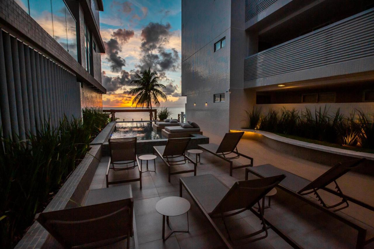 Apartamento Com Jacuzzi Na Beira Mar De Joao Pessoa No Branco Haus Exteriör bild